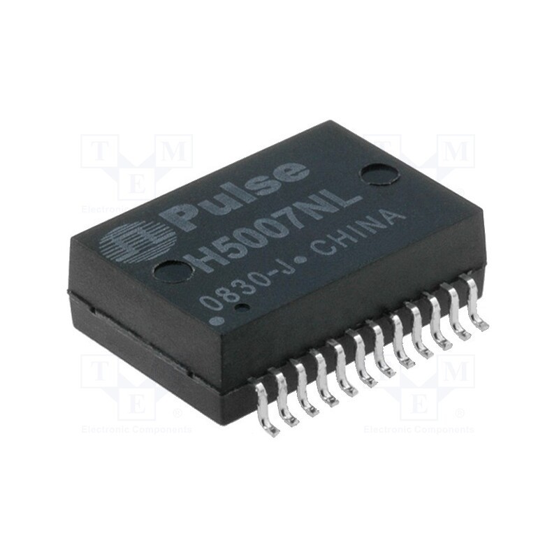 1 pcs x PULSE - H5007NL - Transformer: LAN, SMD, 0÷70°C, 1dB, Number of ports: 1
