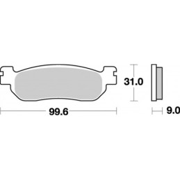 SBS brake pads for yamaha r1 r6 dt tw xg