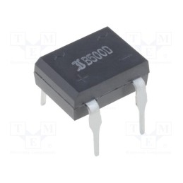 3 pcs x DIOTEC SEMICONDUCTOR - B500D - Bridge rectifier: single-phase, 1kV, If: 1A, Ifsm: 40A, DIL, THT