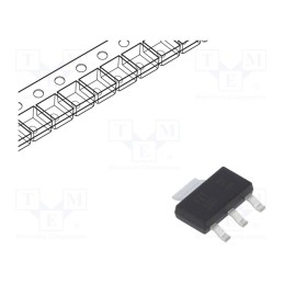 1 pcs x DIODES INCORPORATED - FZT560TA - Transistor: PNP, bipolar, 500V, 0.15A, 2W, SOT223