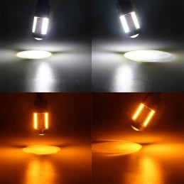 Dual p27 7w 66 led 4014 3157 white orange