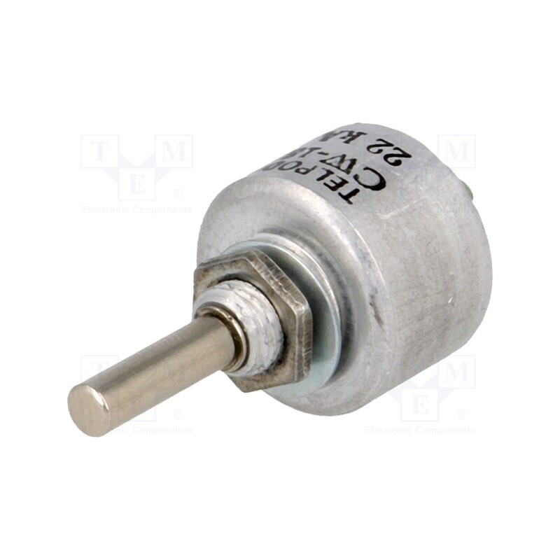 1 pcs x TELPOD - CW-18-22K-20P-1 - Potentiometer: shaft, single turn, 22kΩ, 1W, ±20%, 4mm, linear, THT