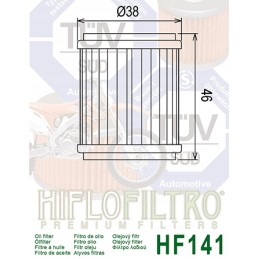 Oil filter hiflofiltro hf141 enduro yamaha beta