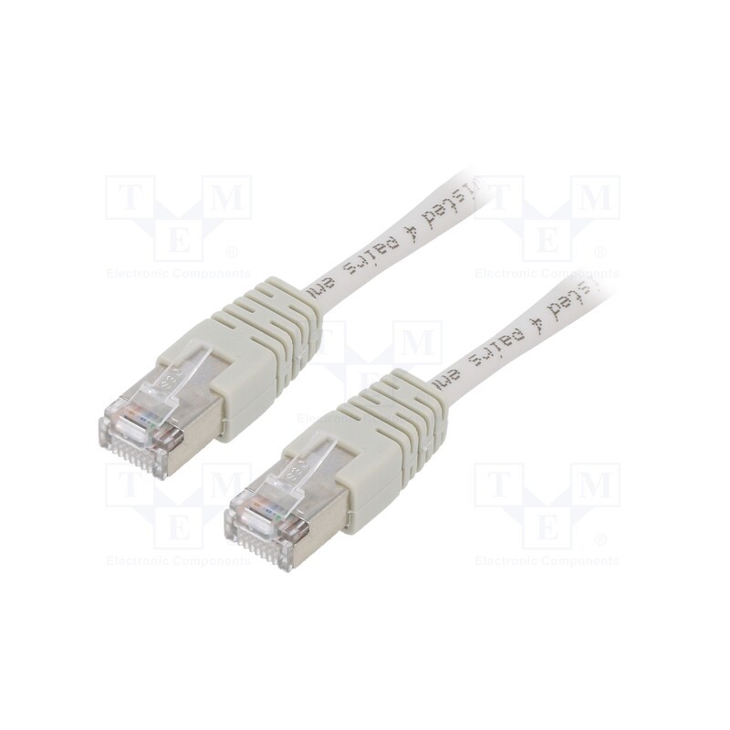 1 pcs x GEMBIRD - PP22-0.25M - Patch cord, F/UTP, 5e, stranded, CCA, PVC, grey, 250mm, 26AWG