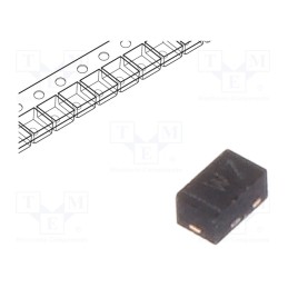 5 pcs x DIODES INCORPORATED - BZT52C4V7LP-7 - Diode: Zener, 0.25W, 4.7V, SMD, , X1-DFN1006-2