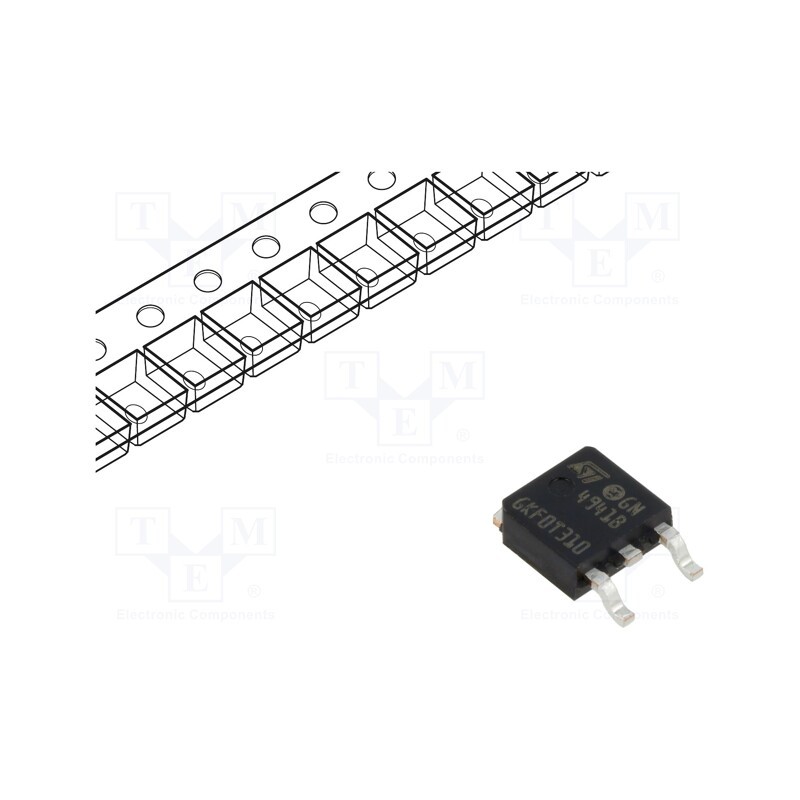 1 pcs x STMicroelectronics - L4941BDT-TR - IC: voltage regulator, LDO,linear,fixed, 5V, 1A, DPAK, SMD, Ch: 1