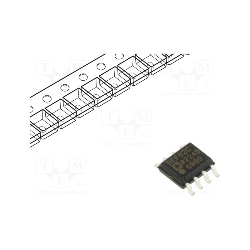 1 pcs x Analog Devices - REF02CSZ-REEL7 - IC: voltage reference source, 5V, ±1%, SO8, , 10mA