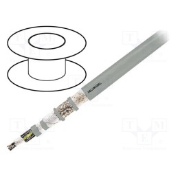 1 m x HELUKABEL - 22624 - Wire: control cable, MULTIFLEX 512®-C-PUR, 5G4mm2, grey, stranded
