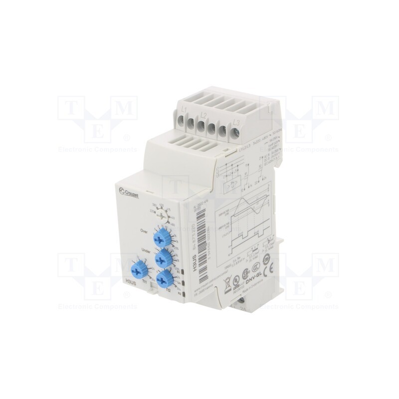 1 pcs x CROUZET - 84873220 - Module: voltage monitoring relay, overvoltage,too low voltage
