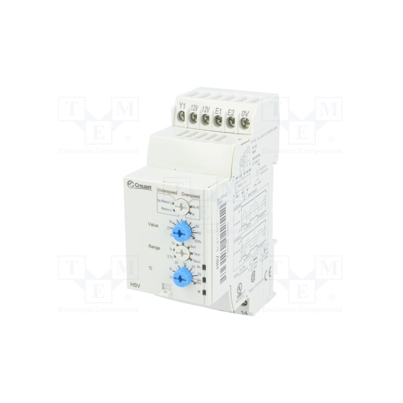 1 pcs x CROUZET - 84874320 - Module: speed monitoring relay, speed, stopping, cycles time