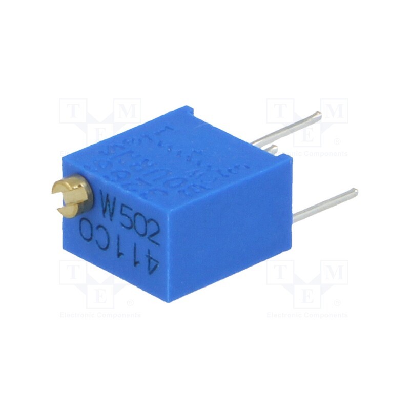1 pcs x BOURNS - 3266W-1-502LF - Potentiometer: mounting, multiturn, 5kΩ, 250mW, ±10%, linear, THT