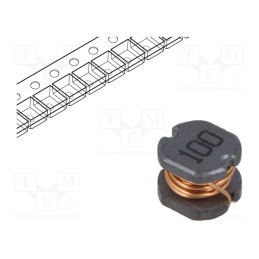1 pcs x TRACO POWER - TCK-047 - Inductor: wire, SMD, 10uH, 100mΩ, -40÷125°C, ±20%, 5.2x5.8x4.6mm