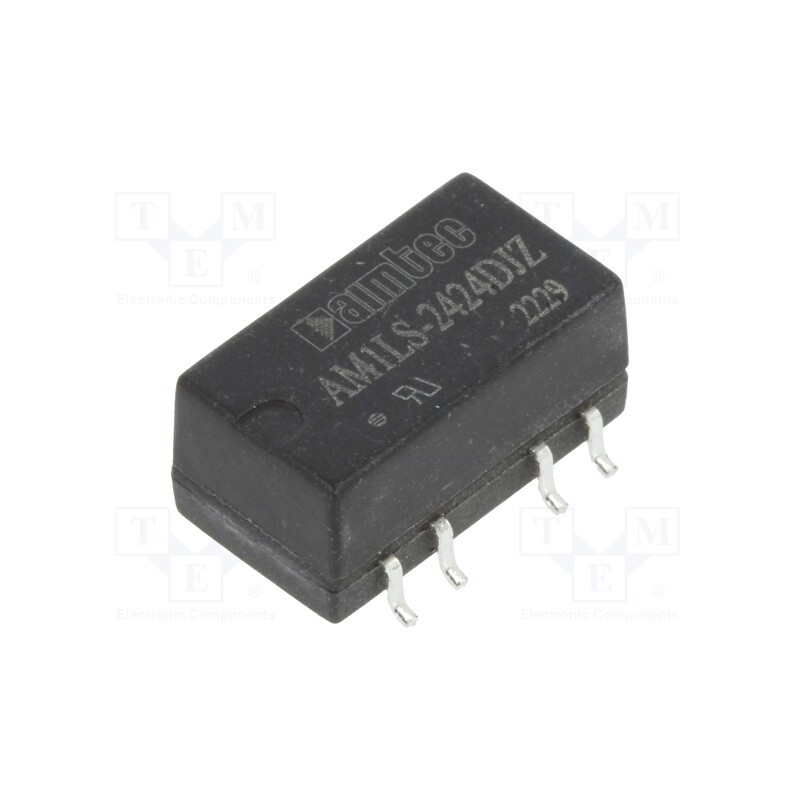 1 pcs x AIMTEC - AM1LS-2424DJZ - Converter: DC/DC, 1W, Uin: 21.6÷26.4V, Uout: 24VDC, Uout2: -24VDC