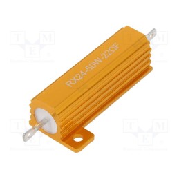 1 pcs x SR PASSIVES - AHP50W-22RF - Resistor: wire-wound, with heatsink, 22Ω, 50W, ±1%, 50ppm/°C