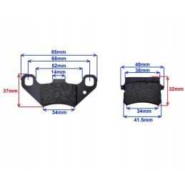 Brake pads adly herchee fantic motorhispania