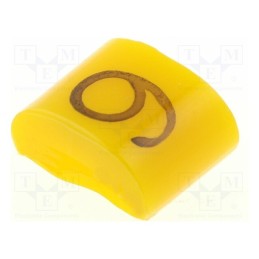 1 pcg x KURANT - MZ-0/9 - Markers, Marking: 9, 1.1÷2.5mm, H: 3mm, A: 6mm, -30÷100°C, leaded