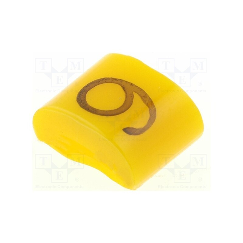 1 pcg x KURANT - MZ-0/9 - Markers, Marking: 9, 1.1÷2.5mm, H: 3mm, A: 6mm, -30÷100°C, leaded