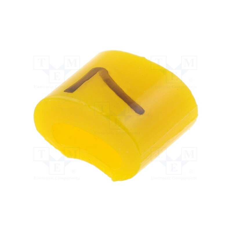 1 pcg x KURANT - MZ-0/7 - Markers, Marking: 7, 1.1÷2.5mm, H: 3mm, A: 6mm, -30÷100°C, leaded