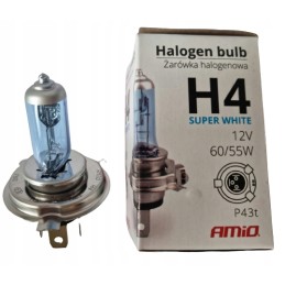 Vision super white h4 bulbs 12v 55w u e4 amio