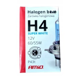 Vision super white h4 bulbs 12v 55w u e4 amio