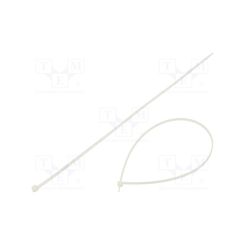 1 pcg x RADPOL - TOOCW037003601 - Cable tie, L: 370mm, W: 3.6mm, polyamide, 180N, natural, 100pcs.