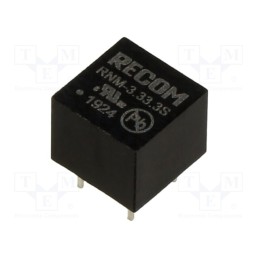 1 pcs x RECOM - RNM-3.33.3S - Converter: DC/DC, 1W, Uin: 2.97÷3.63V, Uout: 3.3VDC, Iout: 303mA