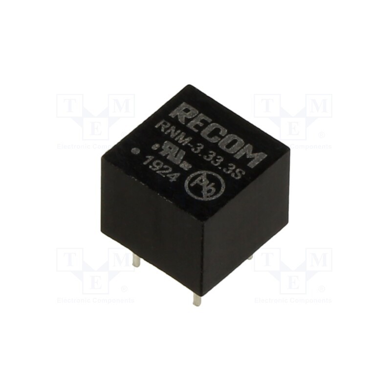 1 pcs x RECOM - RNM-3.33.3S - Converter: DC/DC, 1W, Uin: 2.97÷3.63V, Uout: 3.3VDC, Iout: 303mA