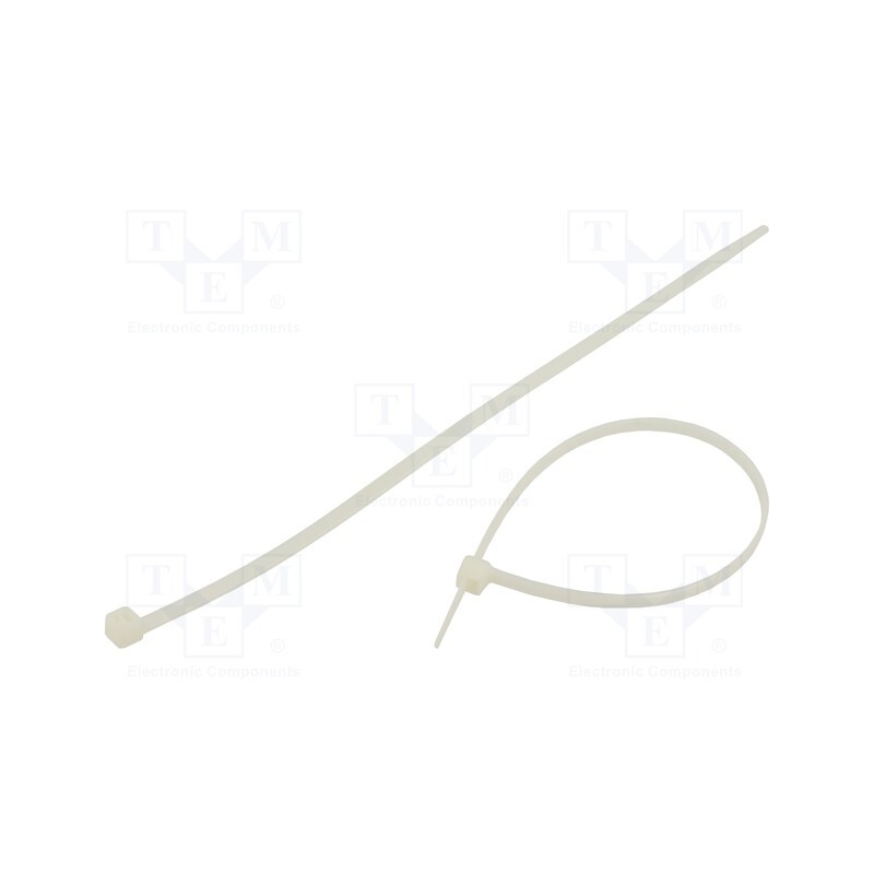 1 pcg x RADPOL - TOOCW030004801 - Cable tie, L: 300mm, W: 4.8mm, polyamide, 220N, natural, 100pcs.