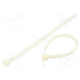 1 pcg x RADPOL - TOOCW020007601 - Cable tie, L: 200mm, W: 7.6mm, polyamide, 380N, natural, 100pcs.