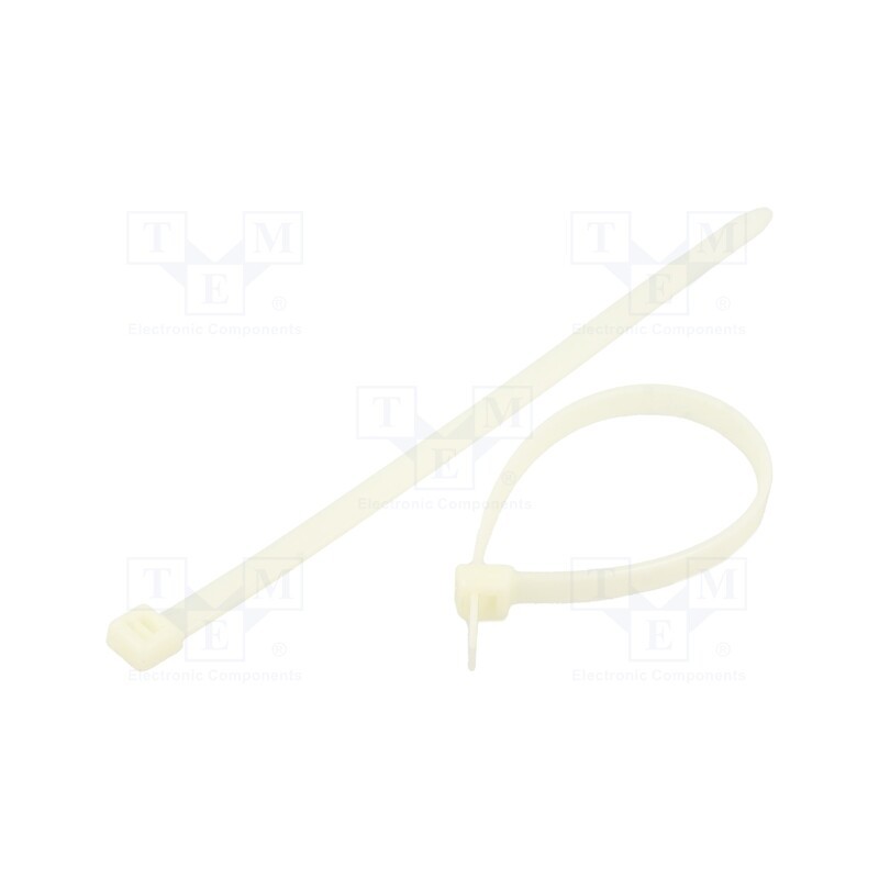 1 pcg x RADPOL - TOOCW020007601 - Cable tie, L: 200mm, W: 7.6mm, polyamide, 380N, natural, 100pcs.