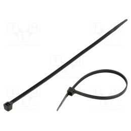 1 pcg x RADPOL - TOOCB020004801 - Cable tie, L: 200mm, W: 4.8mm, polyamide, 220N, black, 100pcs.