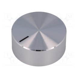 1 pcs x OKW - A1438461 - Knob, with pointer, aluminium,plastic, Øshaft: 6mm, Ø37.8x15.9mm