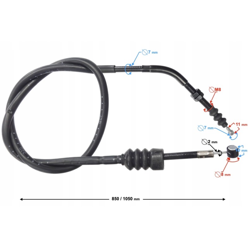 Voge 500ac clutch cable