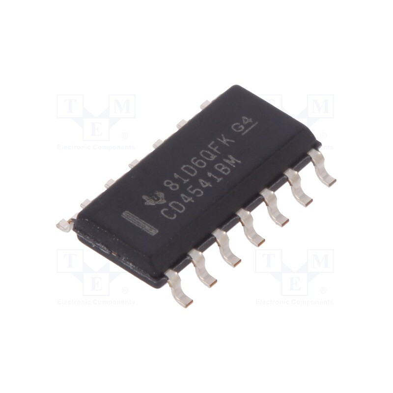 3 pcs x TEXAS INSTRUMENTS - CD4541BM - IC: digital, programmable timer, 3÷18VDC, SMD, SO14, CD4000,