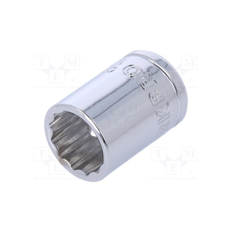 1 pcs x Workpro - W074138 - Socket, 12-angles,socket spanner, 3/8', Chrom-vanadium steel