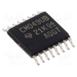 3 pcs x TEXAS INSTRUMENTS - CD4049UBPW - IC: digital, NOT, Ch: 6, IN: 1, CMOS, SMD, TSSOP16, 3÷18VDC, -55÷125°C