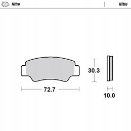 Moto master m082521 brake pads mix 21