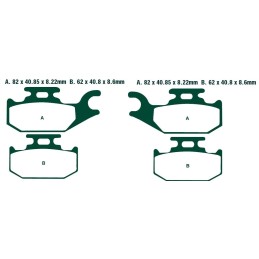 Ebcfa413tt ebc pads ham moto suzuki lt a 750 king quad 08 10