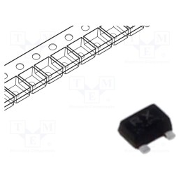 10 pcs x ROHM SEMICONDUCTOR - RZM001P02T2L - Transistor: P-MOSFET, unipolar, -20V, -0.1A, Idm: -0.4A, 150mW