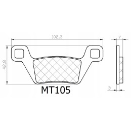 Kymco mxu 500 550 700 uxv front brake pads