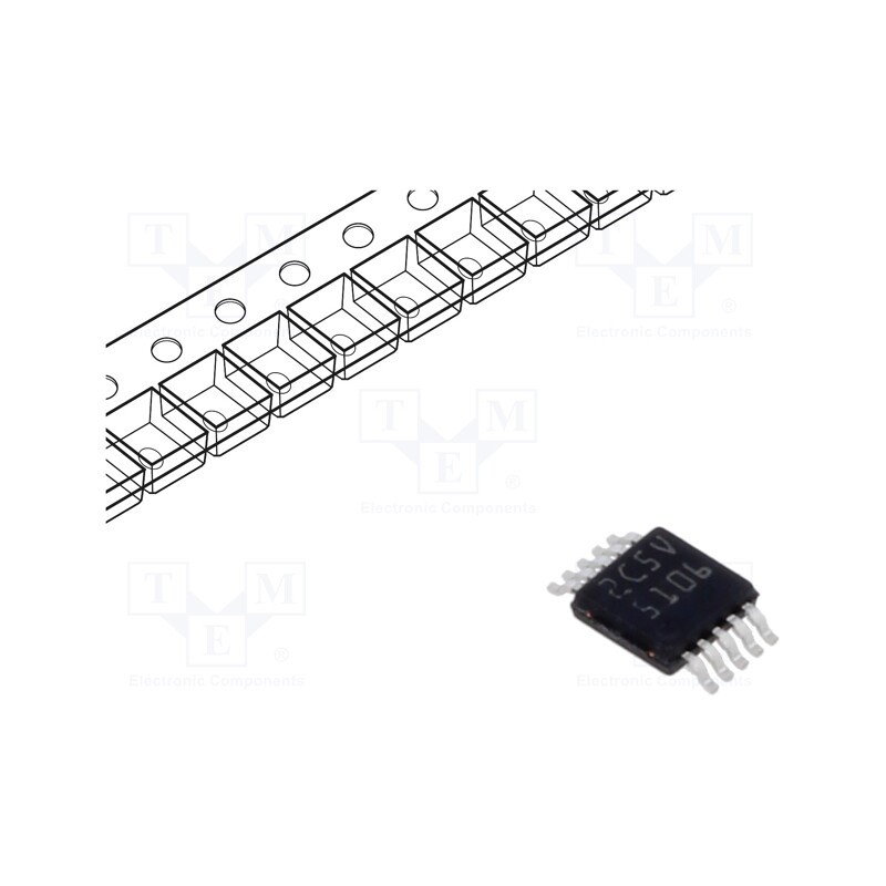 1 pcs x TEXAS INSTRUMENTS - LM5106MM/NOPB - IC: driver, high-/low-side,MOSFET gate driver, VSSOP10, Ch: 2