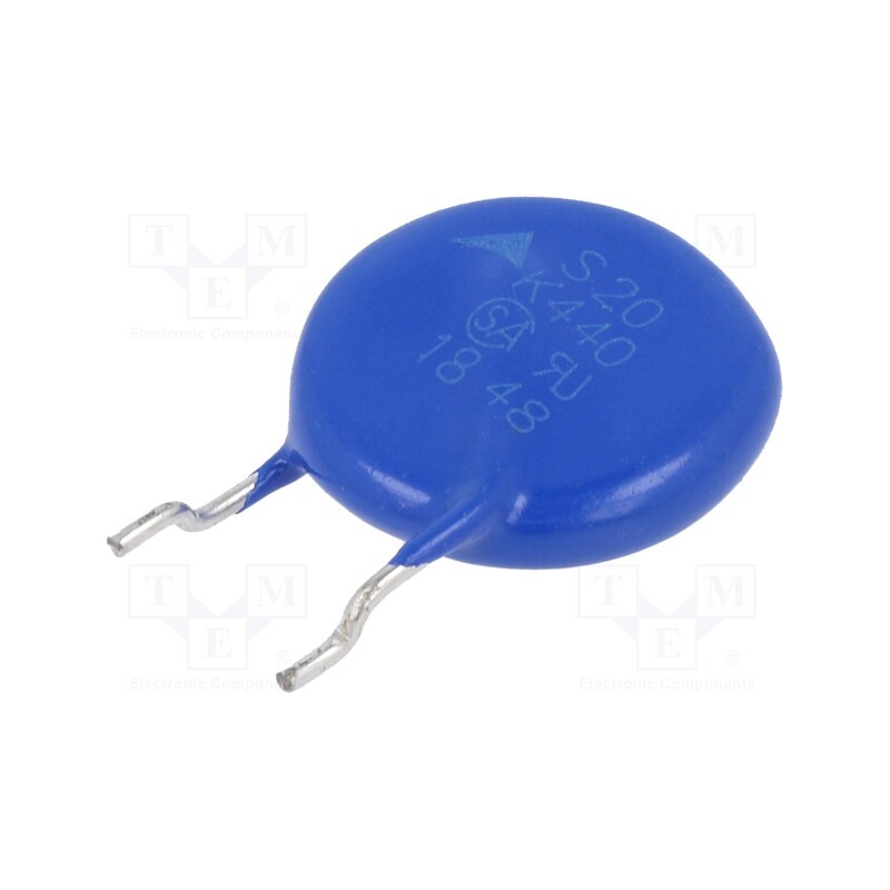 1 pcs x EPCOS - B72220S0441K302 - Varistor: metal-oxide, THT, 40VAC, 585VDC, 715V, 8000A, -40÷105°C