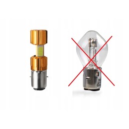 LED bulb ba20d scooters motorcycles