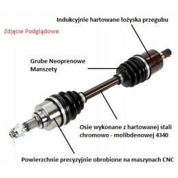 Polos rear left right drive Polaris RZR XP Turbo