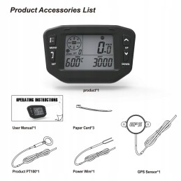 Universal counter with GPS, temperature, revolutions
