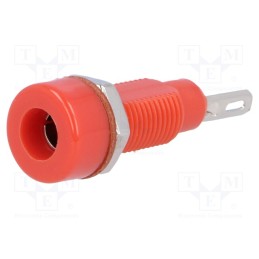 2 pcs x SCI - - - Adapter, 4mm banana, red, banana 4mm socket