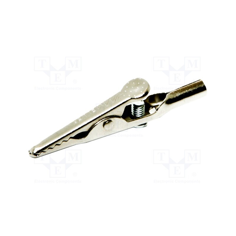 1 pcs x MUELLER ELECTRIC - BU-60S - Crocodile clip, 10A, Grip capac: max.7.9mm, Overall len: 50.1mm