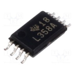 1 pcs x TEXAS INSTRUMENTS - LM358APW - IC: operational amplifier, 0.7MHz, Ch: 2, TSSOP8, , IB: 200nA