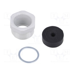 1 pcs x ILME - AG M32R -AS - Half gland, M32, 1.5, polyamide, grey
