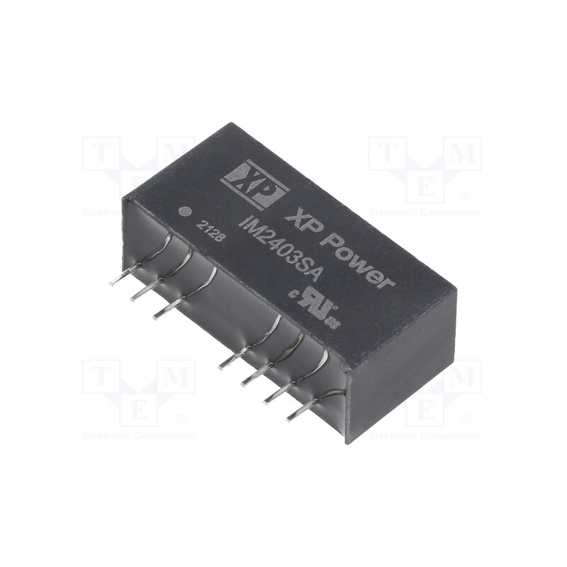 1 pcs x XP POWER - IM2403SA - Converter: DC/DC, 2W, Uin: 9÷36V, Uout: 3.3VDC, Iout: 500mA, SIP, THT